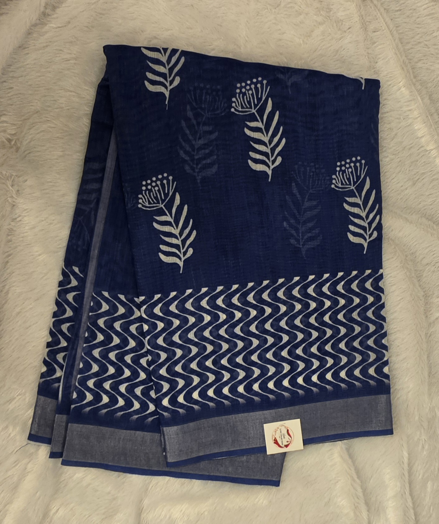 Pure linen saree